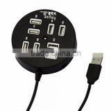 Hi-speed Round 8 Ports USB 2.0 Mobile Charger For IPhone IPad Htc Samsung and Tablets And Other USB-Powered Devices thumbnail-2