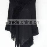 Top Quality Fashion Winter Warmer Knitted Pashminas and Women Capes With High-neacked