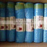 HDPE Plastic Blue Drawstring Trash Bag on Roll thumbnail-4