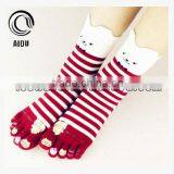 Red Cute Colorful Women Socks