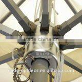 Outdoor Aluminium Giant Middle Pole Umbrella White Garden Parasol Cheap Price thumbnail-3