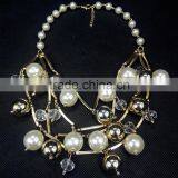 Water Drop Ball Pendant Pearl Necklace Women Necklace Fashion Jewelry 2015 New Design thumbnail-4