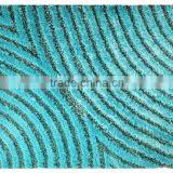 Spiral design polyester hand woven shaggy rugs