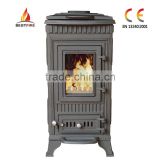 Freestanding triditional indoor soilid fuel heating fireplace