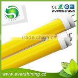 2015 Aluminum SMD2835 High Lumen UV-Proof Yellow Color 24w t8 Led Tube Light