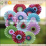 Party Decoration Hanging Lovely Round DIY Paper Fans Rosettes