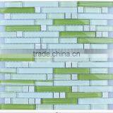 Green Color Crystal Glass Mosaic Tile of Bathroom (PMGA051)