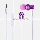 Bass Stereo Metal Mobile Phone Earphone With Volume Control thumbnail-3