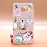Newest Fashion Ring Holder For Samsung C5 Phone Case Uv Prefume Printing TPU+PC 2 In 1 Hybrid