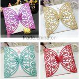 Elegant Unique Wedding Invitations With Butterfly thumbnail-1