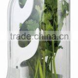 SINOGLASS Trade Assurance Unique Design Easy Access SWING Shape Plastic Herb Keeper thumbnail-1