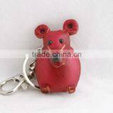 Handmade Leather Mouse Key Chain thumbnail-1