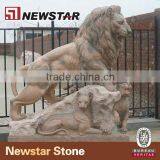 Newstar Chinese Traditional Stone Lion Statue thumbnail-2