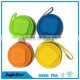 Portable Silicone Retractable Folding Coffee Cup With Lid thumbnail-2