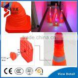 Led Traffic Cone With Top Warning Light Flashing Light thumbnail-1