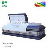 JS-ST429 luxury gold china metal caskets supplier