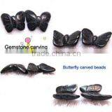 Fashion Lowest Cost Loose Gemstone Butterfly Carved Blue Sandstone Beads for Pendant thumbnail-1