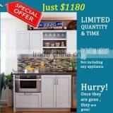 30% off promotion modular solid wood kitchen cabinet