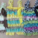 New Arrival Fashion Baby Girls Body Suit Organic Baby Clothes Lace Ruffled One-piece Romper Super Soft Cotton Jumpsuit For Girl thumbnail-6