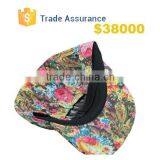 2015 Hot Sale Hip Hop 5 Panel Cap Camp Cap Women and Men Floral Blank Snapback Hat thumbnail-6
