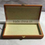 Chinese Factories Wholesale Custom High-grade PU Leather Jewelry Box, Brown Beautiful Gift Box thumbnail-2
