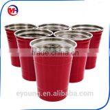 Beer Pong Cups Beer Pong Balls 12pcs Red and 12pcs Blue Plastic Cup and 6pcs Beer Pong Ball