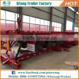 High Quality Customized Container Semi-trailer 20ft 40ft Dual Axle Flatbed Trailer thumbnail-3