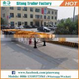 Factory price 20ft 40ft container skeletal trailer high quality storage container trailers for sale