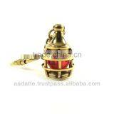 Brass Marine Lamp Key Chain Nautical Keychain thumbnail-1