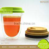 Colorful Gluesheath Heat Resistant Glass Milk Cup thumbnail-4