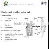 Cheeper Mailing Order Stainless Steel Mailbox for Germany OBI Burg and REWE thumbnail-4