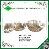 Sets Decorative Disposable Wicker Round Basket Tray thumbnail-1