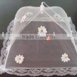 High Quality Foldable Food Cover With Flower and Lace thumbnail-1