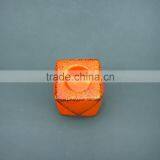 Home Decorative Table Top Elegant Orange Ceramic Tealight Candle Holders thumbnail-2