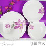 Ceramic White Porcelain Round High Quality Dinner Set thumbnail-5