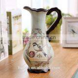 High Quality Classical Rural Bird Ceramic Table Vase With Hand Paint thumbnail-4