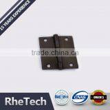 Satin Nickel 6 Holes Door Hinge With 1/4" Radio Corner thumbnail-2