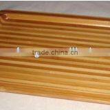 2017 HOT Eco-friendly Stripe Bamboo Dinner Tray