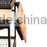 Chimney BBQ / BBQ Grill / Smoker BBQ Deluxe Charcoal BBQ Grill With Trolley thumbnail-4