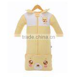 High Quality Pure Cotton Baby Sleeping Bag Lovely Bear Printing Baby Muslin Sleeping Wrap thumbnail-2