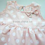 Soft Kids Polka Dot Design Baby Girl Sleeveless Dress Girls Summer Cotton Casual Dresses thumbnail-4