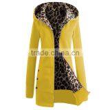 Hot Sale Custom Made Latest Womens Brushed Long Warm Thick Winter Fleece Hoodies thumbnail-5