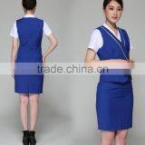 Juqian High Fashion Class Summer Aerial Work Clothes Air Hostess Uniform/sexy Airline Stewardess Costume thumbnail-4