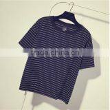 OEM Adult One Sample Made in China 100% Cotton Stripe T Shirts thumbnail-6