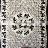 Tapestry Wall Art Hippie Tapestry Mandala Tapestry Black & White thumbnail-5