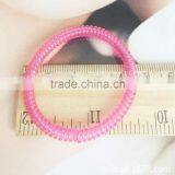 Transparent 5mm Telphone Line Hair Ring Rope Ponytail Holder thumbnail-6