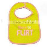 2016 China Supplier Embroidered Letter Baby Bibs 100% Cotton thumbnail-3