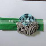Flower Capitium for Baby Girls Fashion Blue and Gray Flower Good Decoration on Baby Head thumbnail-1