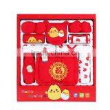 New Style Red Printing Cotton Cheap Newborn Baby Clothing Set thumbnail-2