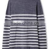 Men Soft Stripe Kint Roll Neck Pullover Sweater thumbnail-2